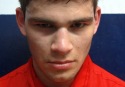 Buenos Aires, 18 de agosto de 2008. Retrato del boxeador Gaston "El bombardero" Zaccarias en el Almagro Boxing Club.