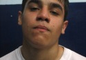 Buenos Aires, 18 de agosto de 2008. Retrato del boxeador Julian "El Terrible" Aguilera, en el Almagro Boxing Club. Categoria pluma.